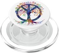Árbol o vida con signo de paz PopSockets PopGrip para MagSafe