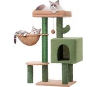 árbol para Gatos Árbol for Gatos con Forma de Cactus, rascador, Juguetes for, Cama Cerrada, extraíble y Lavable