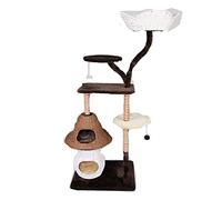 Árbol para Gatos, condominio, Marco de Escalada para Gatos de múltiples Capas, Cuerda de sisal Natural, Juguete para Gatos con Forma de Cabeza de Gato, Patio de Juegos para Gatos, casa para Mascotas