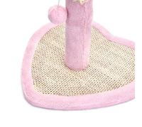 Árbol para Gatos de diseño en Forma de corazón, con áreas de Descanso, rascadores y Juguete para estimular el Juego y Descanso de Las Mascotas.