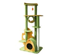 Árbol para Gatos de Peluche, Torre para Gatos, casa de Juegos para Gatos de Varios Niveles con Postes rascadores de sisal, Hamaca espaciosa y amplios Compartimentos