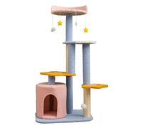 Árbol para gatos Marco para gatos, columpio para gatos, arena para gatos, árbol para gatos, plataforma de salto de columna de gran escala para invierno de una sola pieza, suministros para gatos Cat