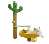 Árbol para gatos para gatos grandes, plataforma de salto para gatos, árbol para gatos, juguete, columna de sisal, garra de molienda, Cactus, lindo marco de escalada para gatos, árbol para gatos cat