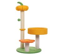 Árbol para Gatos Poste Rascador Árbol para Gatos con Forma De Calabaza, Bonita Torre para Gatos con Poste Rascador De Sisal Completamente Envuelto para Gatos De Interior
