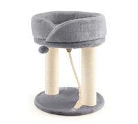 Árbol para gatos rascador 43 x 43 x 53 cm con barra ergonómica Ambiance Cosy de aglomerado gris 20_0021039