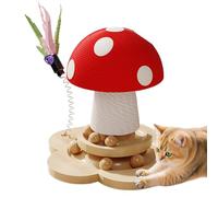 Árbol para Gatos - Torre interactiva Antideslizante de sisal de Hongo, rascador de sisal para Gatitos, enriquecimiento de Escalada calmante para Mascotas, del aburrimiento, Protector de Muebles