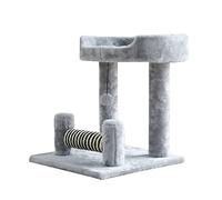 Árbol para trepar para gatos Marco para trepar para gatos, multifunción pequeña, plataforma de doble capa, palo para abrazar a gatos, poste para agarrar gatos de cáñamo de sisal Cat Tree vision