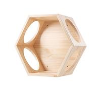 Árbol para trepar para gatos Plataforma de salto para gatos hexagonal montada en la pared Marco de escalada para gatos Cama para gatos de pared de madera Fácil de instalar Árbol para gatos de madera