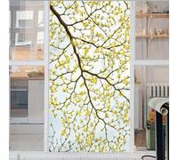 Árbol para Ventanas Flores 3D Pelicula Privacidad Electrostática Pegatinas Translúcidas Esmeriladas para Ventana, para Oficina Cocina Baño Hogar Anti-UV 45x60cm