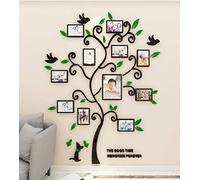 Árbol Pegatinas de Pared - 3D Árbol Familia Marco de Fotos DIY Murales Stickers Decoración para Salón Dormitorio Oficina Habitación Pegatinas Pared (4 Verde,M:160 * 132cm)