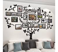 Árbol Pegatinas de Pared 3D Árbol Familia Marcos de Fotos DIY Murales Stickers Decoracion para Salón Habitacion