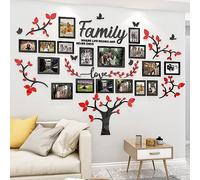Árbol Pegatinas de Pared 3D Árbol Familia Marcos de Fotos DIY Murales Stickers Decoracion para Salón Habitacion