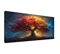 Árbol Pintura de Diamante 5D Completa Kit Diamond Painting Naturaleza Manualidades Adultos, Cuadro Diamantes Cristal Art Punto de Cruz Set para Decoración Pared, Regalo dia del Padre 45x90cm 0Z-313