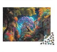Árbol púrpura florece en el callejón de la Ciudad Antigua Puzzle 1000 Piezas Vida Silvestre Rompecabezas - Desafiante, Adultos, Regalo, Decoración del Hogar 38x26cm/1000pcs