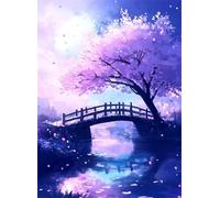 Árbol Puzzle de 120 Piezas para Adultos, Puzzle Puente Rompecabezas Adultos Pieza de Madera Juegos, Obra de Arte de Juego de Rompecabezas, Decoración del Hogar Regalos Regalos 29.7x21cm g-957