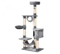 Arbol rascador con plataformas para gatos color Gris
