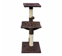 Árbol rascador para gatos Gloria 36 x 50 x 83 cm Marrón Madera Acero Sisal
