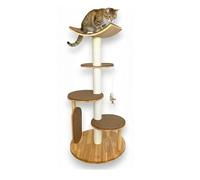 Árbol Rascador para Gatos | Torre Multinivel de Madera y Sisal Natural | 4 Niveles para Escalar, Rascar y Descansar | Althea Living