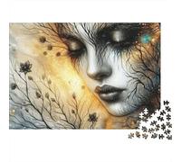 Árbol Rostro sueño Rompecabezas 1000 Piezas Cartón Grueso para Adultos Regalo Cumpleaños para Entretenimiento Mejor Regalo Oferta 38x26cm/1000pcs