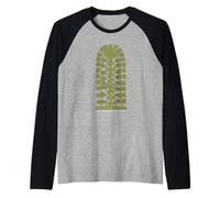 Árbol Sagrado Símbolo Asirio de la Vida Babilonia Mesopotámica Camiseta Manga Raglan