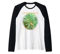 Árbol Territorio de Dakota del Sur Black Hills Abeto Camiseta Manga Raglan