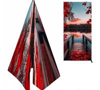 árbol Toalla Playa, Atardecer Micro Fibra, con Diseño & Color, Suave Anti Arena para Niña, Mujer, Sol, Verano 180X80cm K-1299