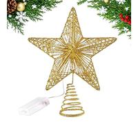 Árbol Topper Battery Powered LED Star Christmas Toppers for Festival Wedding Party Office New Year Holiday Bar Home