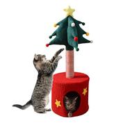 Árbol trepador navideño, de Torre para Mascotas de Navidad, Estructura de Actividades de Invierno, condominio de Varios Niveles con Perchas, Gimnasio Festivo de la Selva para decoración del