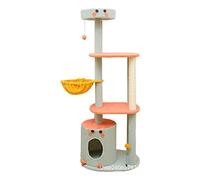 Árbol trepador para gatos Marco de escalada para gatos marco integrado para gatos cuerda de cáñamo para gatos grandes marco para mascotas árbol para gatos plataforma de salto para gatos visión de