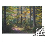 Árbol y Bosque, Paisaje Y Naturaleza, Puzzle para Adultos Y Niños, 1000 Piezas De Diversión En Familia, Un Desafío Emocionante para La Noche De Juegos 70x50cm/1000pcs