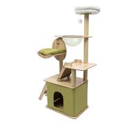 Árbol y Torre Rascador para Gatos con Cama Acolchada Grande - Muebles Estables para Apartamentos, Tiendas de Mascotas, Salón