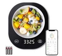 Arboleaf Báscula digital de alimentos de cocina con aplicación inteligente de análisis nutricional para pérdida de peso, básculas de viaje portátiles para hornear, báscula de alta precisión para onzas y gramos, 1 g/0.1 oz, 11 lb/5 kg, batería incluida