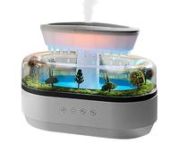Árboles aromaterapia Difusor de aceite - Diseño moderno, humidificador de goteo de agua | 7 LED Color Smanding Lights, Cloud Rain Humidificador Difusor aromaterapia Aceite Mist para c