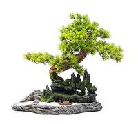Árboles Artificiales Árbol Artificial Bonsai Árbol De Simulación De Paisaje Chino Barco De Arena Púrpura Porcelana Blanca Monje Decoración De Arena Blanca Paisaje Zen Plantas En Maceta
