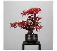 Árboles Artificiales Árbol de Hoja de Arce Artificial Adornos Zen japoneses Espacio Interior Decoración de Plantas Falsas Sala de té Adornos de Escritorio, Oficina Bonsai Plantas en macetas