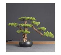 Árboles Artificiales de 14,2 Pulgadas. Planta de bonsái de Cedro, árbol de bonsái de imitación, Planta en Maceta de simulación, Maceta de bonsái Decorativa DIY para el hogar, Oficina, Tienda de