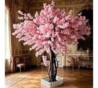 Árboles Artificiales de Flor de Cerezo Árbol de los Deseos Falso Estilo Japonés para Hogar Salon Dormitorio Decoración de Bodas En Interiores y Exteriores,01,3x2m