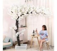 Árboles Artificiales de Flor de Cerezo Árbol de los Deseos Falso Estilo Japonés Ventana para Hogar Salon Dormitorio Decoración de Bodas Interiores y Exteriores,02,2.5x1.5m