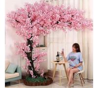 Árboles Artificiales de Flor de Cerezo Árbol de los Deseos Falso Estilo Japonés Ventana para Hogar Salon Dormitorio Decoración de Bodas Interiores y Exteriores,01,1.2x1m
