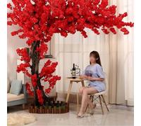 Árboles Artificiales de Flor de Cerezo Árbol de los Deseos Falso Estilo Japonés Ventana para Hogar Salon Dormitorio Decoración de Bodas Interiores y Exteriores,03,3x2m