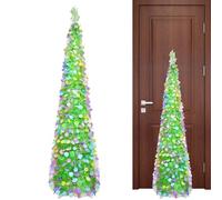 Árboles artificiales para interiores | Decoración de Pascua plegable de 150 cm, árboles decorativos plegables con círculos de purpurina de colores - Para el hogar, salón, , vacaciones, primavera