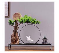 Árboles Artificiales Plantas Verdes Creativas Sala de Estar en macetas Simulación Welc Pine Bonsai Plantas Flores Falsas y árboles Falsos Paisajismo Adornos Decorativos Regalos Plantas en macetas