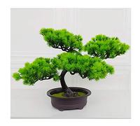 Árboles Artificiales Simulación Bonsai Pequeños Adornos Árbol Falso Plantas Verdes en macetas Welc Pino Pino Plástico Flores Artificiales Decoración de Interiores Artesanía Regalos Plantas en macetas