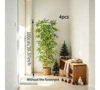Árboles de Bambú Simulados - Plantas de Bambú Realistas, Adecuadas para el Hogar, , Decoración Interior y Exterior, Ideales para Decorar Espacios, , Sin Macetas, para Decoraciones Navideñas y de