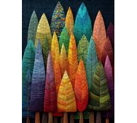 áRboles De Colores Forestales Puzzle 1000 Piezas, Rompecabezas Adultos Puzzle, Desafiante Puzzles de Decoración Juego de, Juego Educativo para Toda la Familia, para Regalo Decoración FNKL7-869