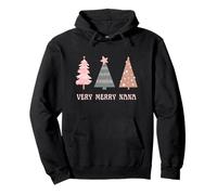 Árboles de Navidad Very Merry Nana Grandma en Colores Pastel a la Moda Sudadera con Capucha