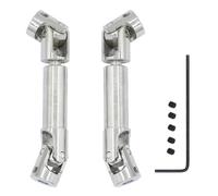 Árboles De Transmisión Para FMS Para FCX18 Para FCX24 1/24 RC Coche Eje De Transmisión Para Junta Para Universal 2 Piezas Aleación De Aluminio Diseño Estriado