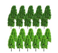 Árboles en miniatura para modelos, 20 piezas de 6,5 cm, diseño de tren artificial, paisaje a escala 1:200, parque de árboles, decoración de paisaje en miniatura