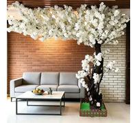 Árboles Flores de Cerezo Artificiales Árbol de los Deseos Falso Estilo Japonés Ventana de Hotel Decoración Interior Paisajismo Interior,02,2.5x2.5m