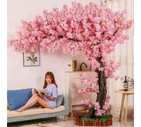 Árboles Flores de Cerezo Artificiales con Tronco De Madera Natural Y Flores De Seda For Decoración De Interiores Y Exteriores Hogar Oficina Fiestas Y Bodas,01,1.8x1.5m